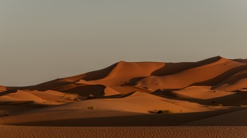 Die Ruhe in den Sanddünen von Erg Chebbi